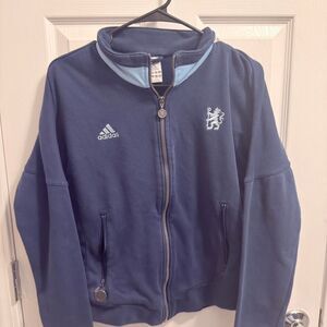 Adidas Women's Navy and Blue Jacket